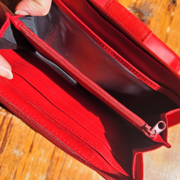 Red Rofls Leather Wallet - Picture 6 of 8
